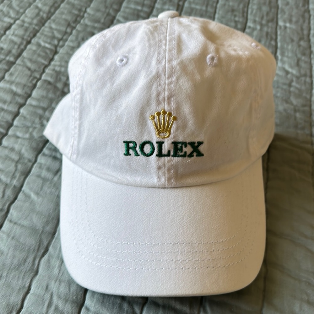 RARE Rolex baseball cap not sold stores have to buy Rolex Watch to get white w g